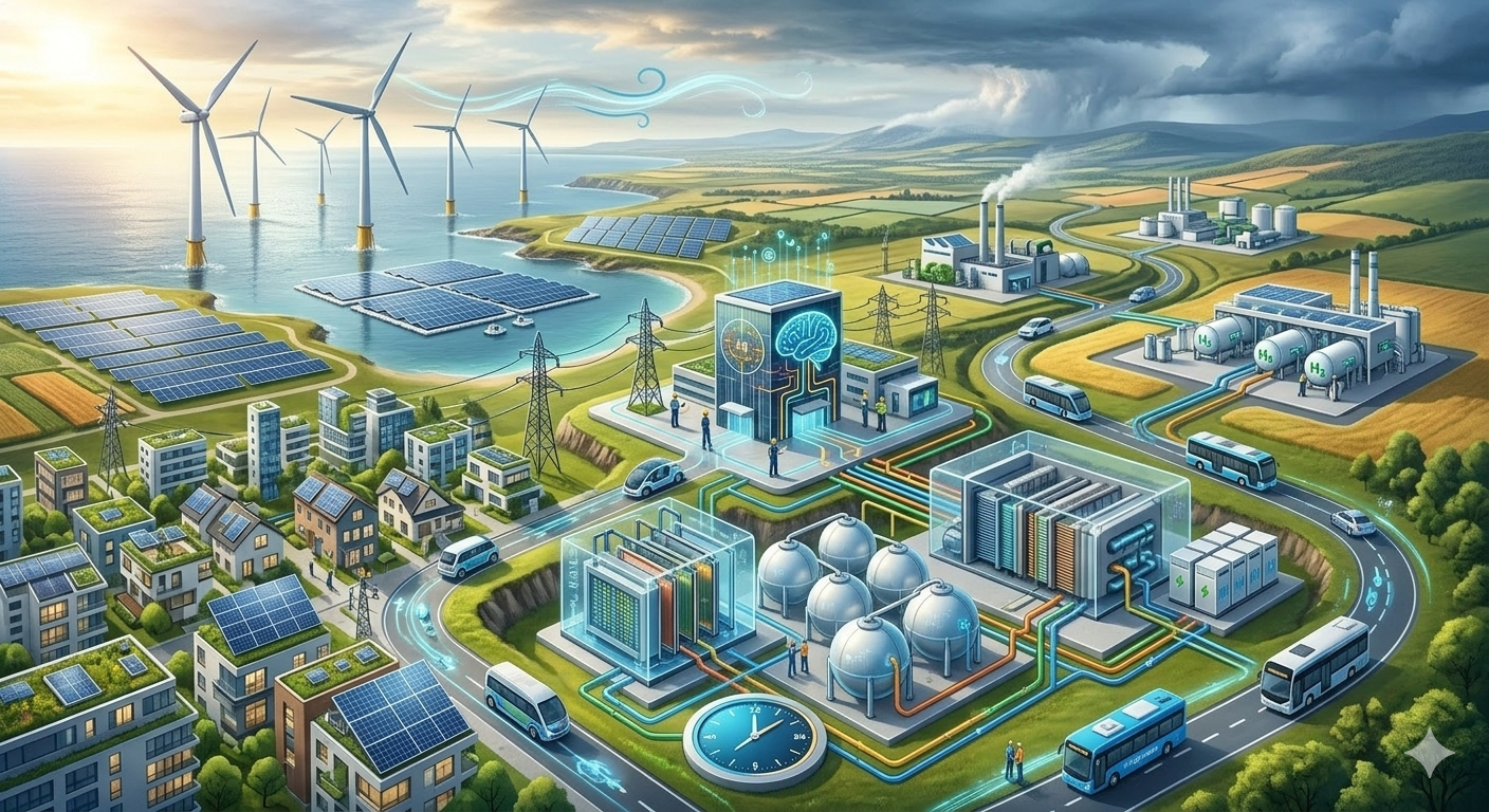 Decentralized Smart Grids and Green Hydrogen: Accelerating the Transition to a 24/7 Renewable Energy Economy